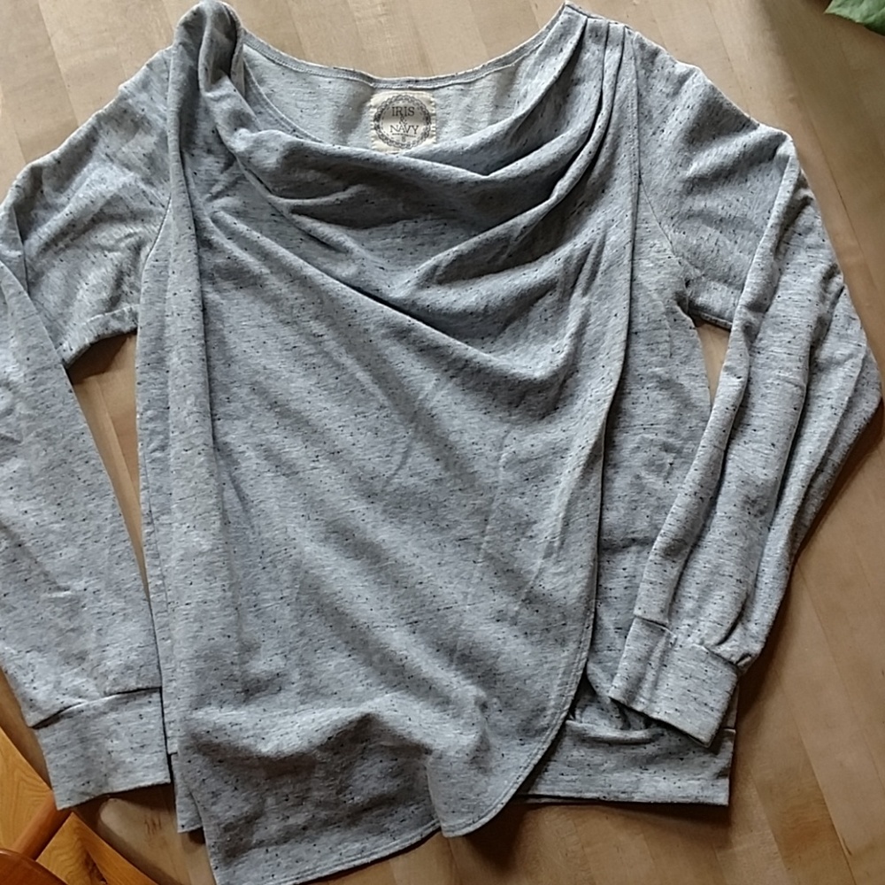 Anthropologie grey sweatshirt